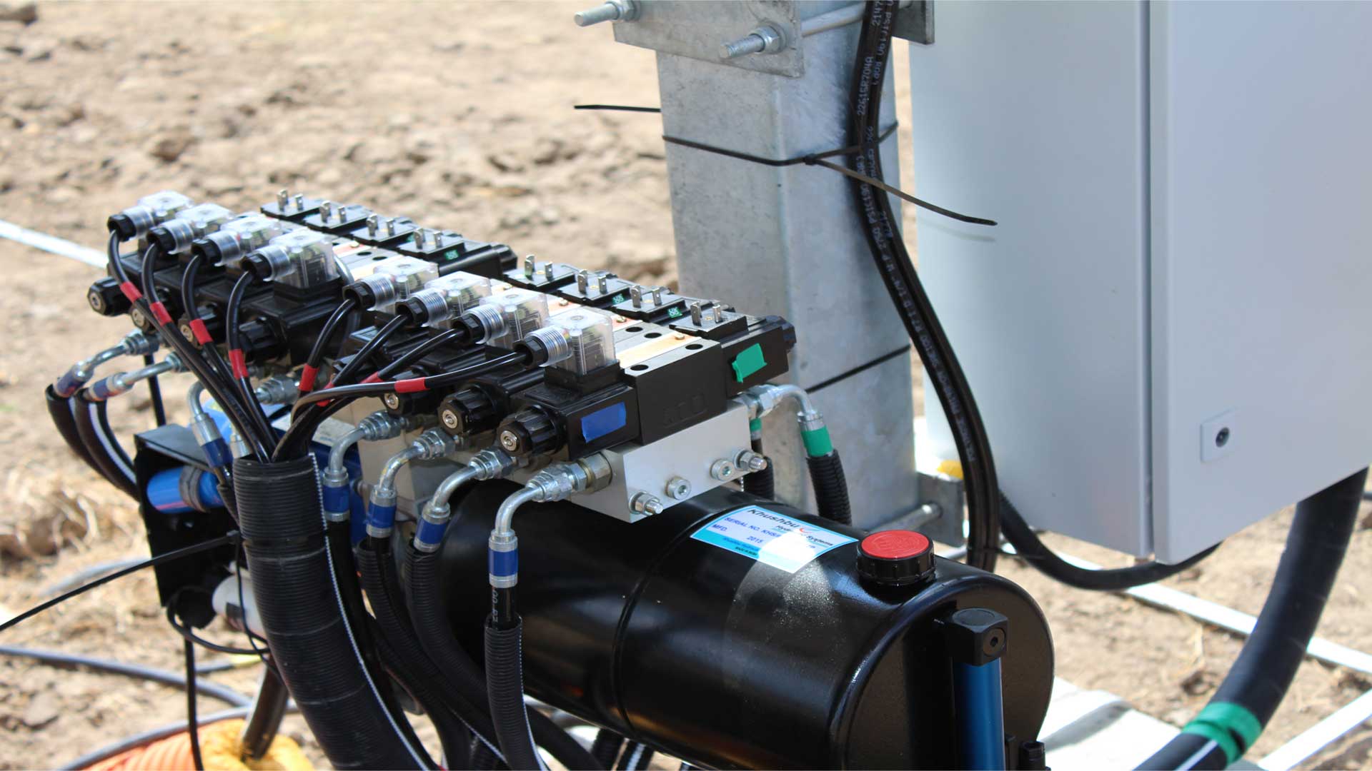 Cable laying and termination for industrial plants